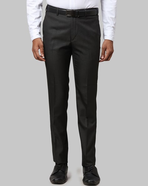 Raymond Flat-Front Slim Fit Trousers