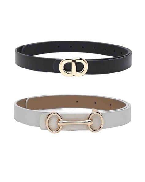 Women Set of Belts with Buckle Closure