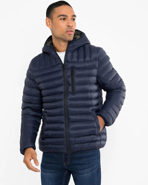 Buy KOTTY Men Denim Full Sleeve Regular Winter Jacket(Blue,XXL) at Amazon.in