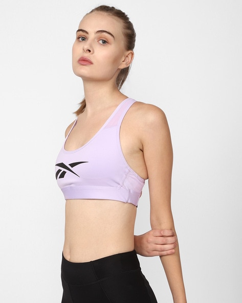 Buy Padded Non Wired Sports Bra, Potent Purple Color