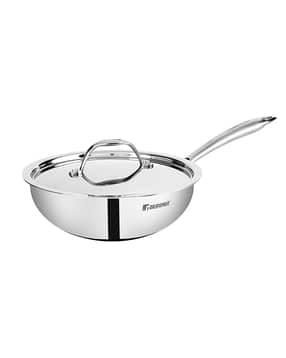 bergner Argent Triply Stainless Steel Kadai with Lid-picture-15