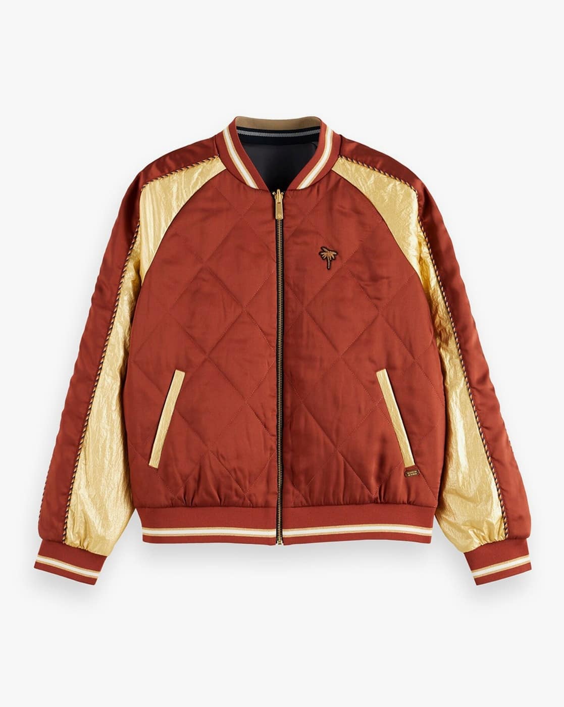 Leather Reversible Padded Bomber Jacket Buy Fort Collins Black