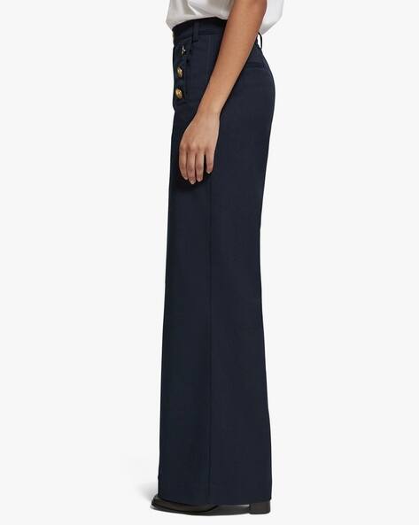 Buy SCOTCH & SODA Hana High-Rise Wide-Leg Nautical Sailor Pants