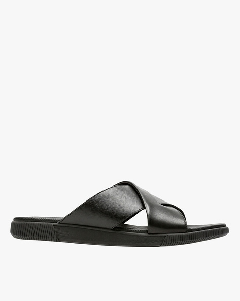 Clarks Men Open-Toe Genuine Leather Sandals