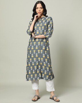 Curry top women grey