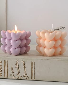 Set of 2 Bubble Square Scented Candles-image-36