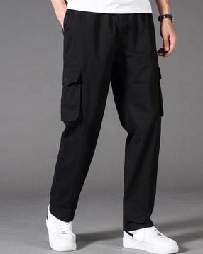 Mid-Rise Loose Pleated Trousers