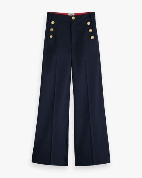 Buy SCOTCH & SODA Hana High-Rise Wide-Leg Nautical Sailor Pants