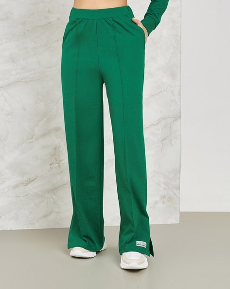 Buy Green Trousers & Pants for Women by Styli Online