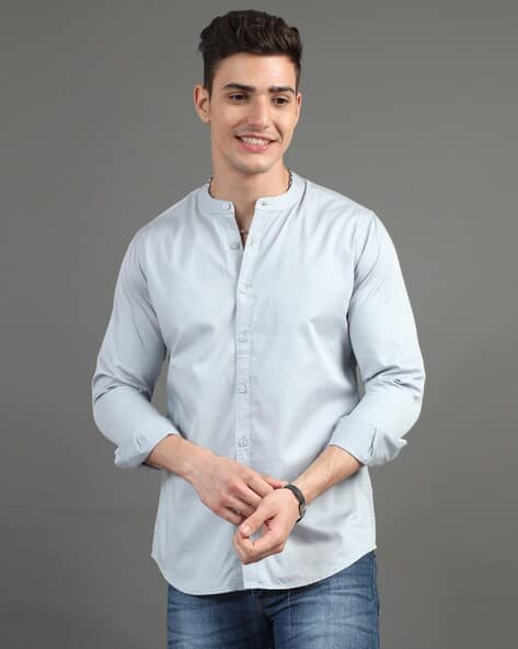 Buy Grey Shirts for Men by Ak Sequence Online