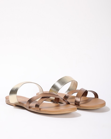 Buy Clarks Mena Bronze Cross Strap Sandals for Women at Best Price @ Tata  CLiQ