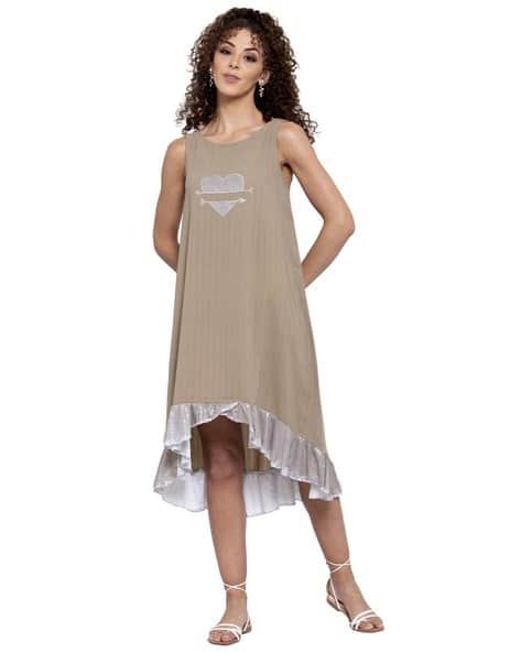 Buy Lela Women Sleeveless High-Low Dress Online