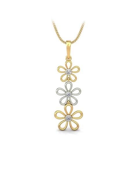 Avsar Girls Yellow Gold Diamond Pendant