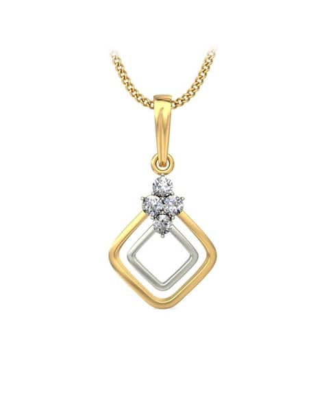 Girls Yellow Gold Diamond Kanika Pendant