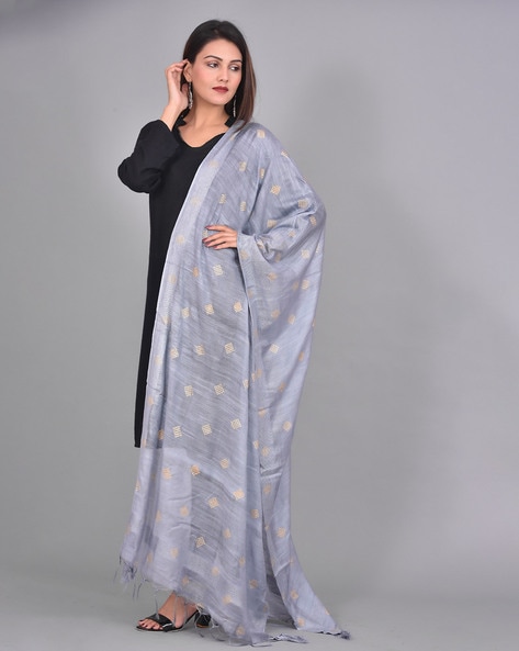 Women Embroidered Dupatta with Border Price in India