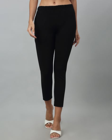 Women Relaxed Fit Pants with Elasticated Waist