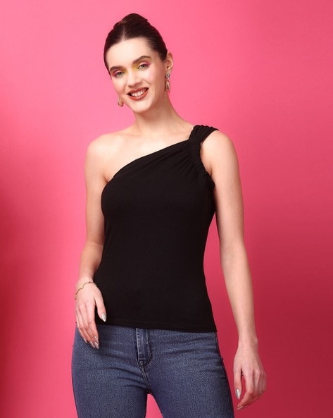 One shoulder hotsell sleeveless top