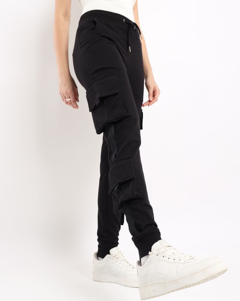 Baggy Women Jeans Black High Waist White Line Wide Leg Cargo Pants - China Jeans  Women and Women Denim Jeans price | Made-in-China.com