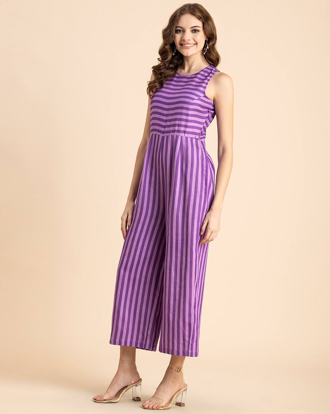 Buy Purple Jumpsuits &Playsuits for Women by Moomaya Online