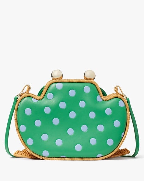 Buy KATE SPADE Lily Polka Dot Wicker 3D Frog Small Crossbody Bag 