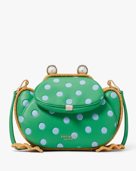 Buy KATE SPADE Lily Polka Dot Wicker 3D Frog Small Crossbody Bag 