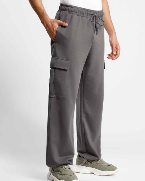 Buy Eiffel Tower Grey Track Pants for Men by Nobero Online