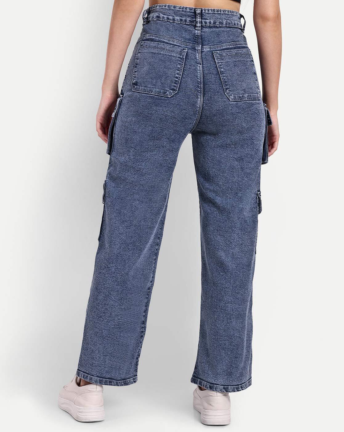 Buy Blue Trousers & Pants for Women by Broadstar Online