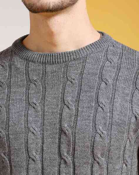 Price History of The Indian Garage Co Men Cable-Knit Regular Fit