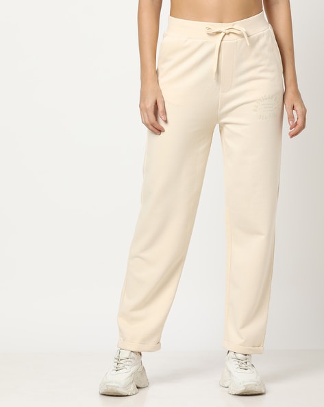 Buy Off White Track Pants for Women by Teamspirit Online