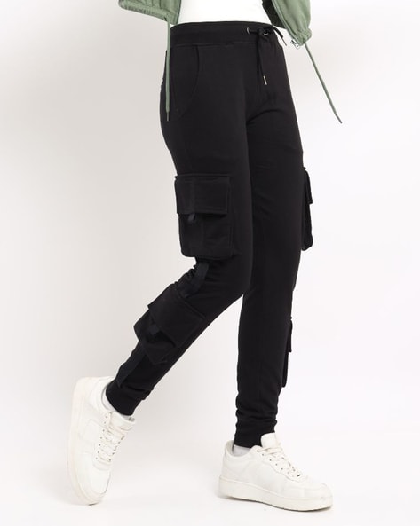 Buy Black Track Pants for Women by Nobero Online