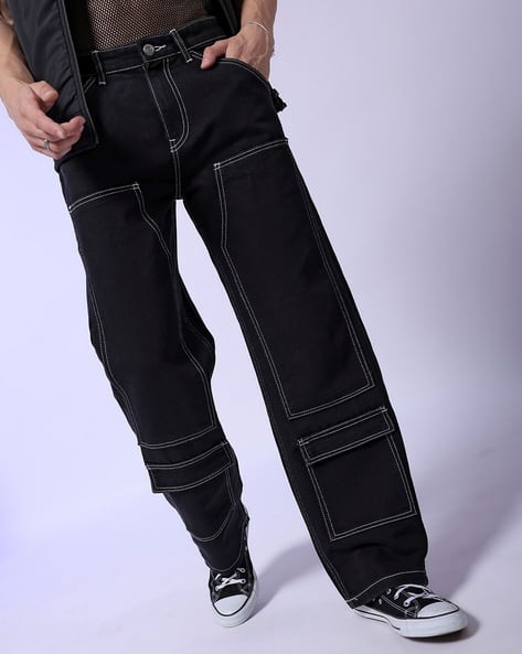 Buy Black Jeans for Men by The Indian Garage Co Online | Ajio.com