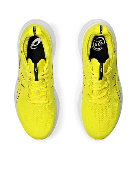 Asics yellow running shoes hotsell