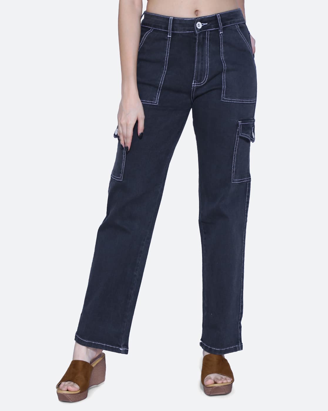 Buy Green Trousers & Pants for Women by Fck-3 Online | Ajio.com