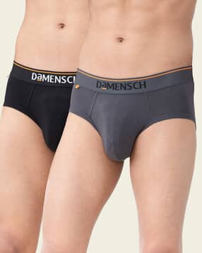 damensch Pack of 2 Briefs with Elasticated Waist-picture-17
