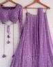 Buy Lavender Lehenga Choli Sets for Women by Fashion Basket Online