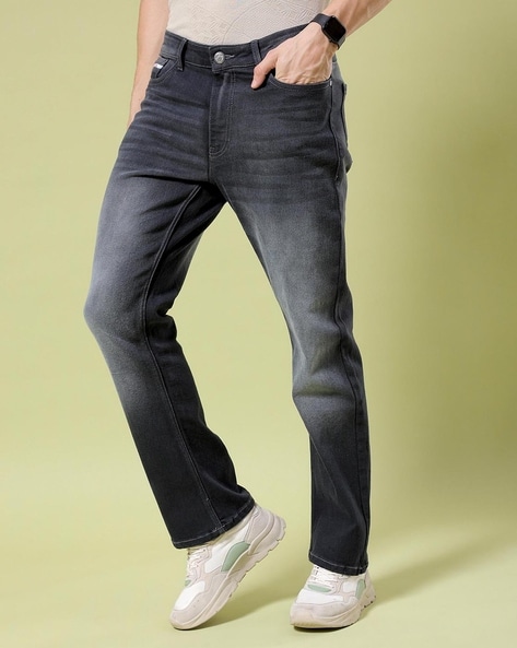 Light-Wash Slim Fit Bootcut Jeans