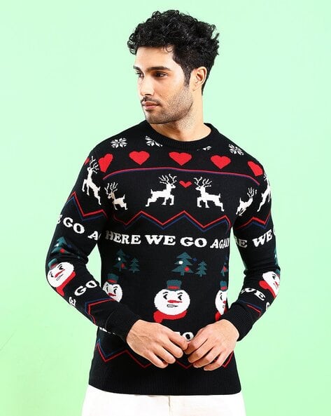 Buy Black Sweaters Cardigans for Men by The Indian Garage Co