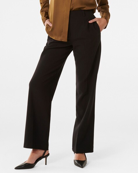 Buy Blue Trousers & Pants for Women by AJIO Online | Ajio.com