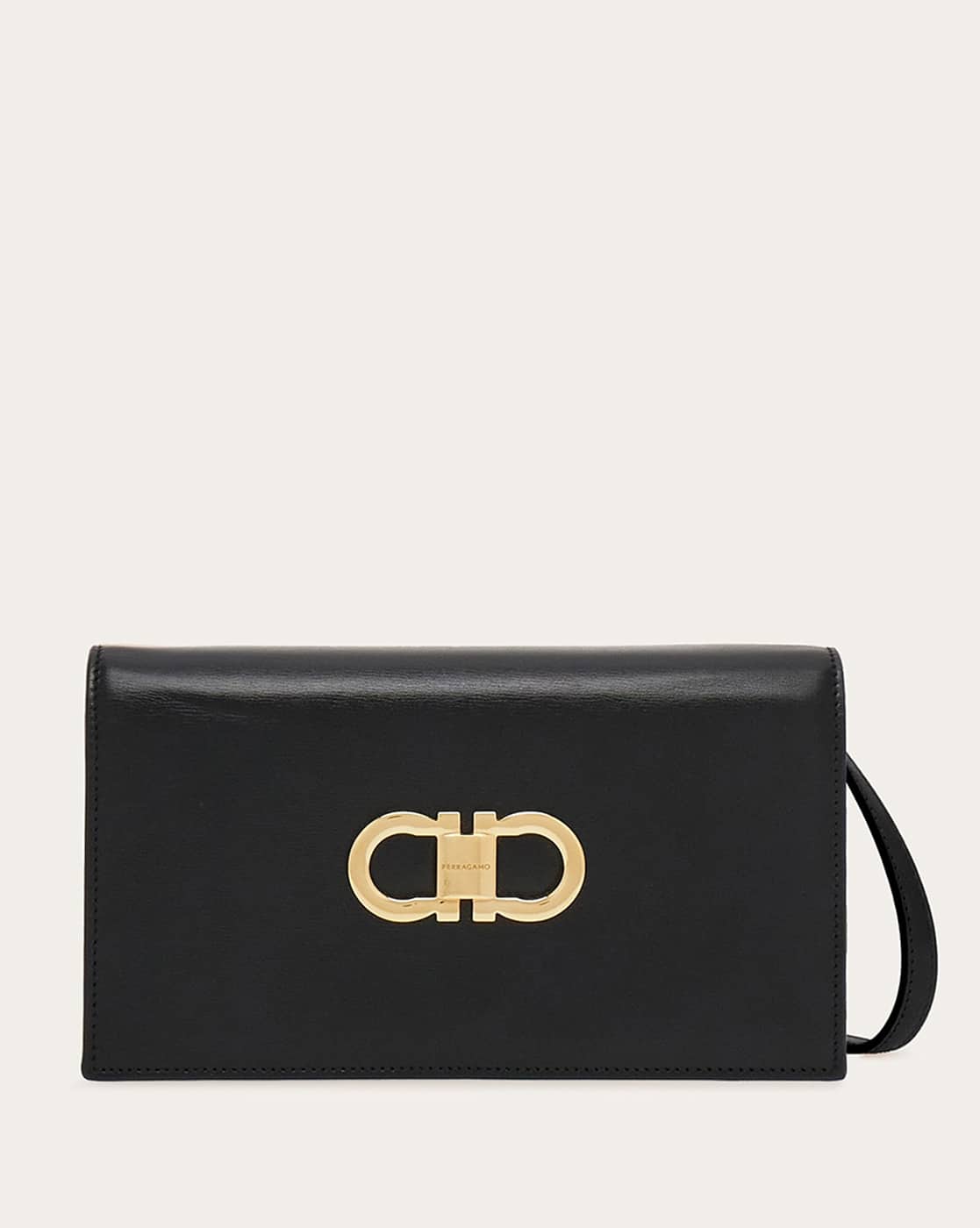 バッグ Ferragamo Gancini DH-21 9365 Black Bag Buy Salvatore Ferragamo Double Gancini Mini Bag | Black Color