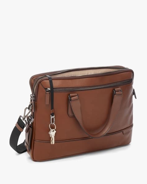 Buy TUMI Sycamore Slim Briefcase Cognac Color Men AJIO LUXE