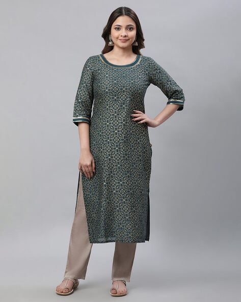 Aurelia women's straight fit kurta hotsell