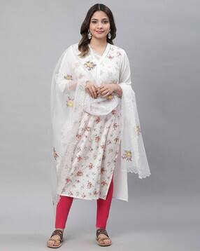 aurelia Women Embroidered Nylon Organza Dupatta-picture-42