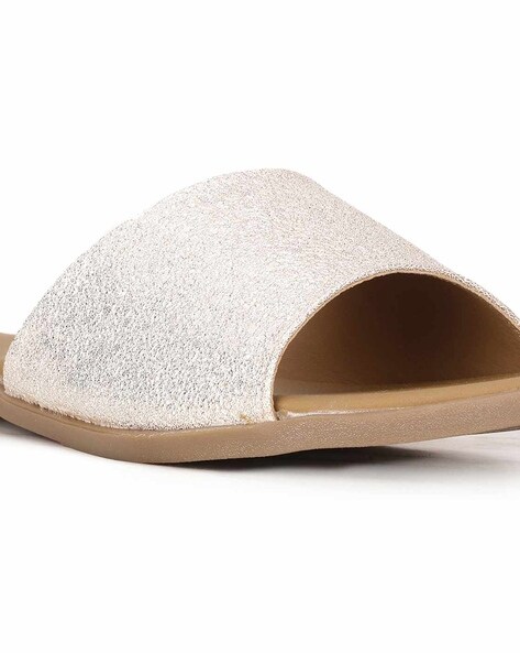 Kids' Heather Rhinestone Slide Sandals - Cat & Jack™ Light Brown : Target