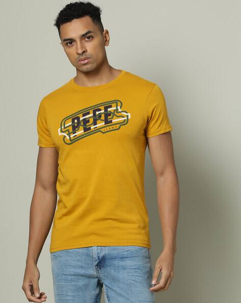 Buy Mustard Yellow Tshirts for Men by Pepe Jeans Online
