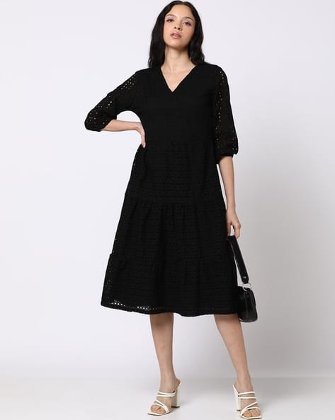 sachin and babi light blue dress Luxurious black tulle x old rose embroidered slip dress Condition: 10/10  Dimension: lxw main image 1