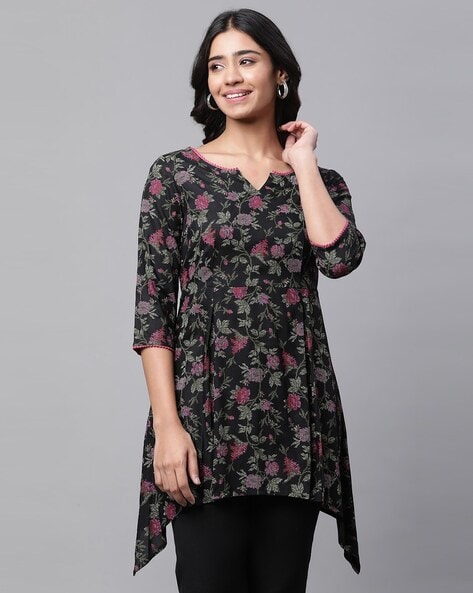 Buy Black Kurtas Kurtis for Women by AURELIA Online Ajio