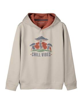 Girls Graphic Print Regular Fit Hooded T-Shirt-image-36