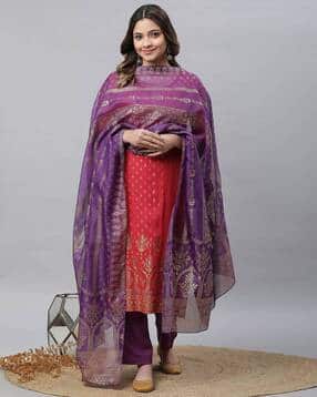 aurelia Women Floral Print Cotton Dupatta-picture-19