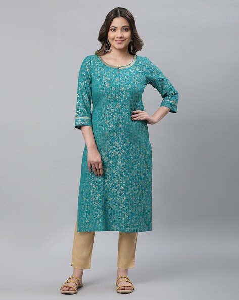 Aurelia Women Printed Straight Kurta