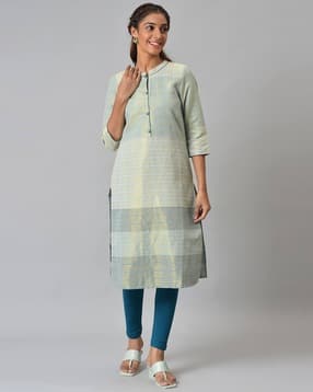 aurelia Women Striped Straight Kurta-picture-32